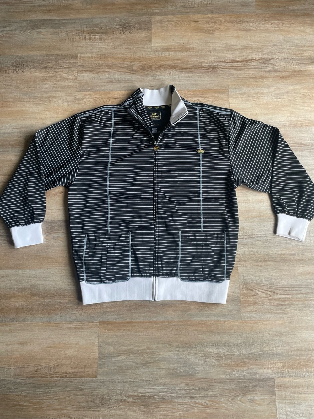 Akademics Full Zip Collared Hip Hop Streetwear Shirt Jacket 2XL